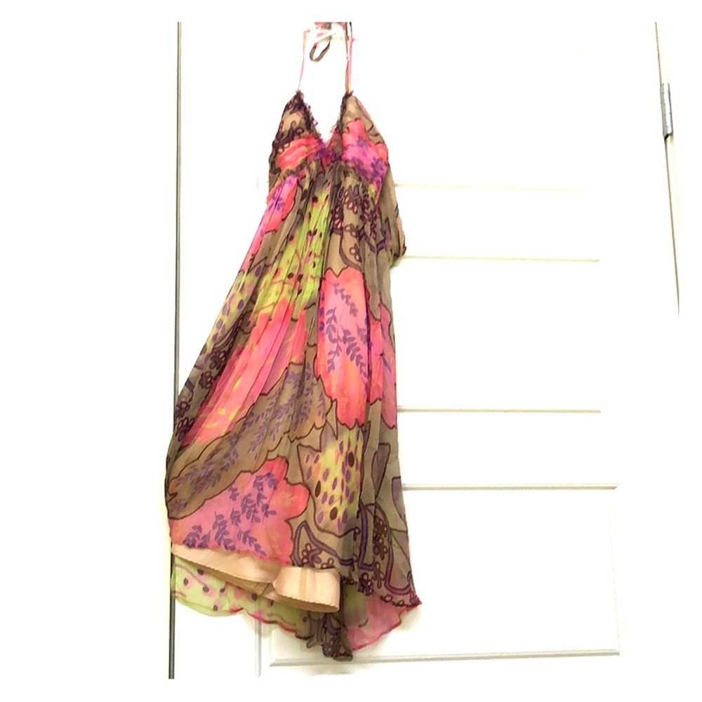 ABS halter dress